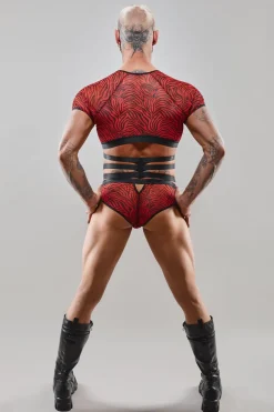 Harness T-Shirt mit Zebramuster