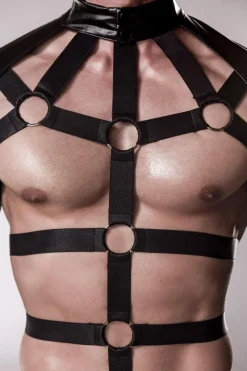 Herren Clubwear Set mit Bolero und eng geschnittenen Chaps aus weichem Material