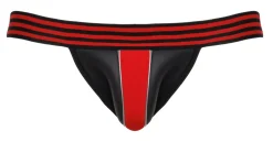 Herren Jock im Streifen-Look Rot Schwarz
