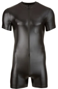 Herren Kurzoverall schwarz