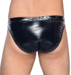 Herren Lack-Slip mit Push-up Funktion und aufklappbarer Front