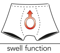 Herren Lack-Slip mit Push-up Funktion und aufklappbarer Front