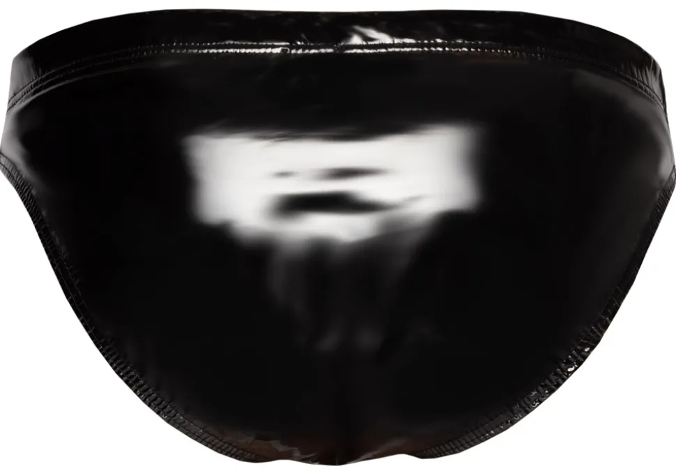 Herren Lack-Slip mit Push-up Funktion und aufklappbarer Front