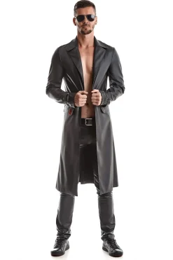 Herren Mantel im edlen Matt-Look mit feinen Details