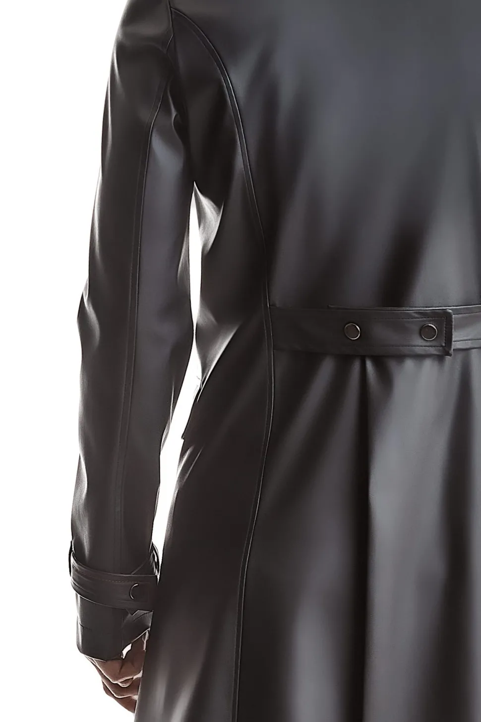 Herren Mantel im edlen Matt-Look mit feinen Details