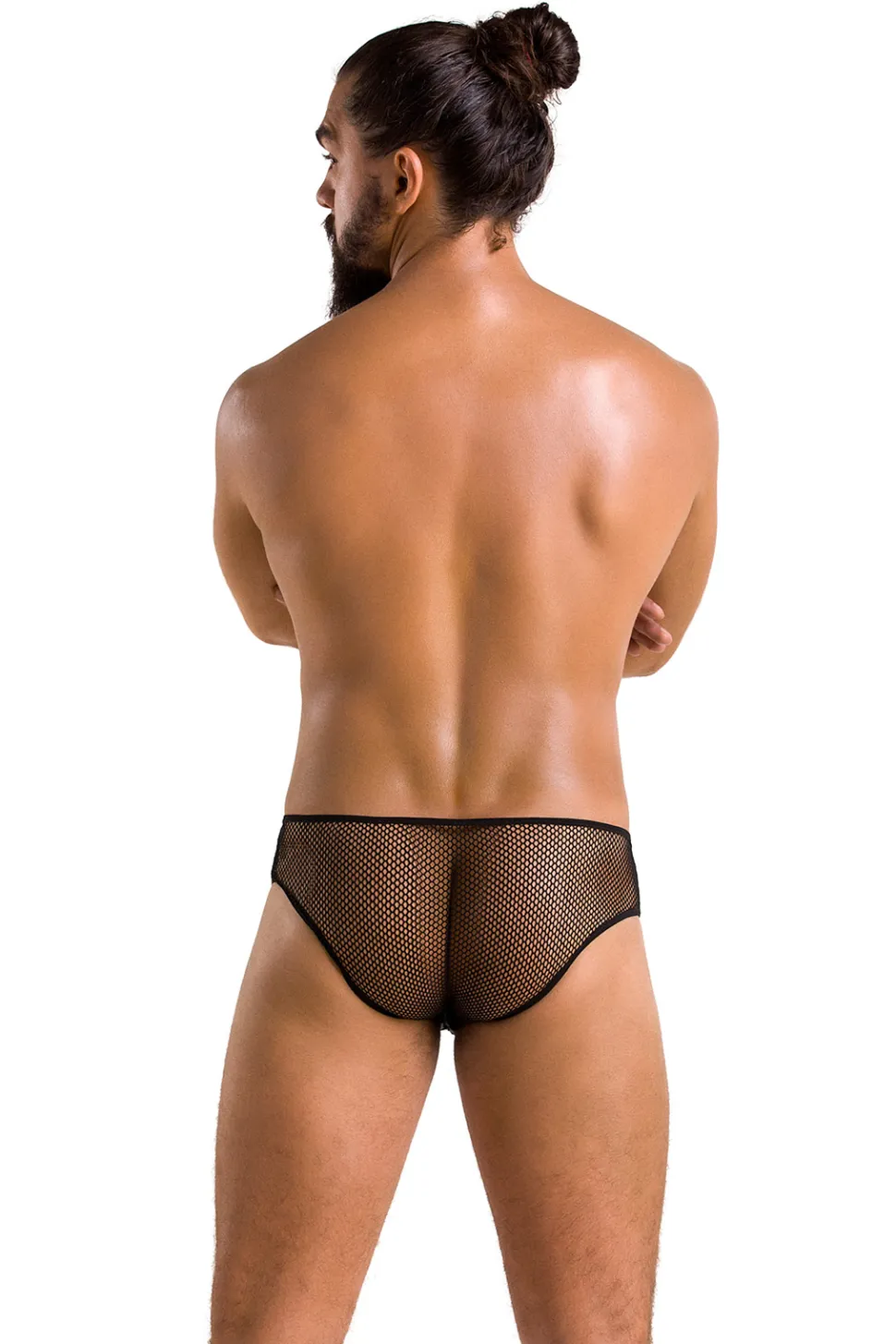 Herren Netz Slip mit vorderer Schnürung