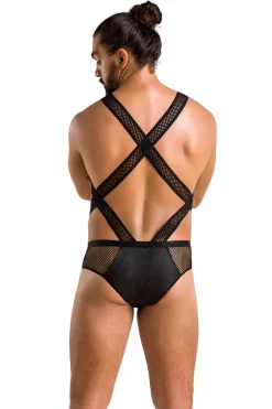 Herren Netz-Body mit Riemen