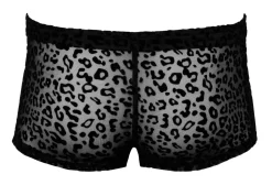 Herren Pants im Leo-Look mit edlem Samtflockprint