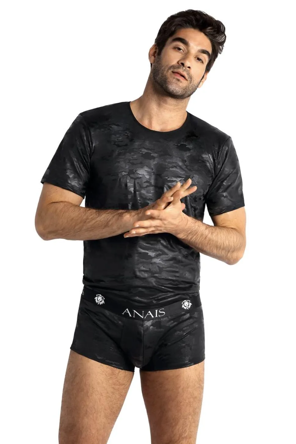 Herren Shirt aus feinem Material im Camouflage-Look Herren Shirt aus feinem Material im Camouflage-Look