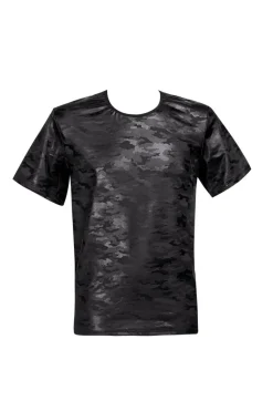 Herren Shirt aus feinem Material im Camouflage-Look Herren Shirt aus feinem Material im Camouflage-Look