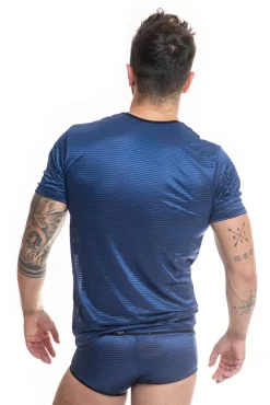 Herren Shirt aus feinem weichem Material gestreift