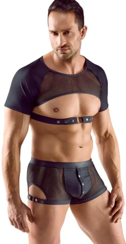 Herren Shirt mit Netz im Mattlook