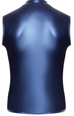 Herren Shirt mit Reißverschluss und Schnallen