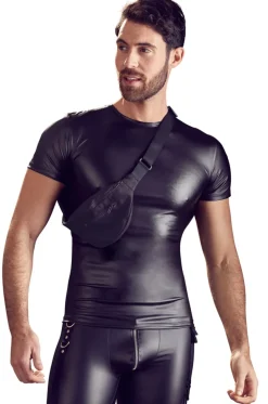 Herren Shirt und Tasche schwarz