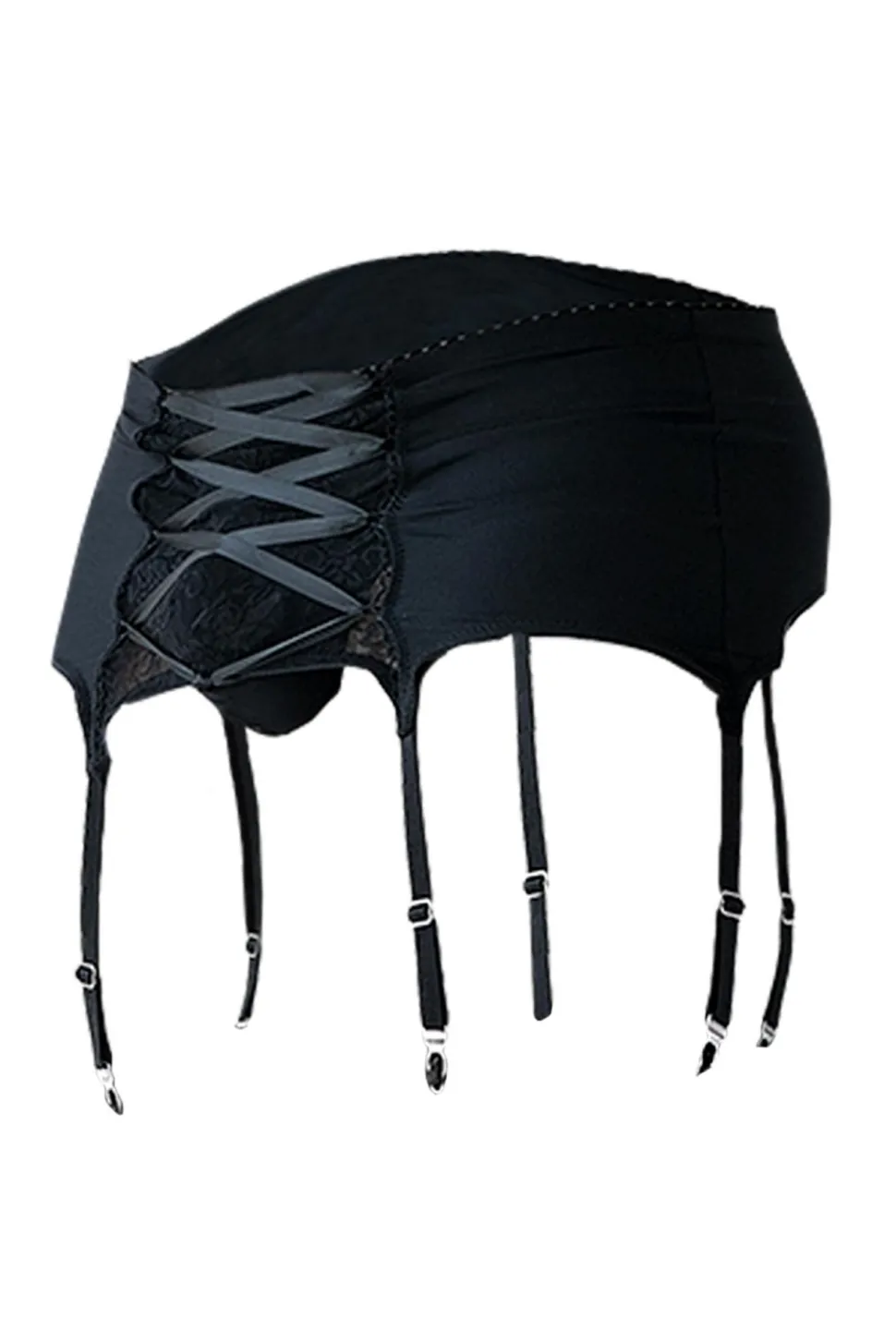 Herren Strapshalter mit Spitze