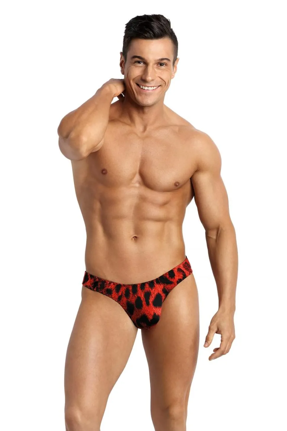 Herren String im Leo-Look