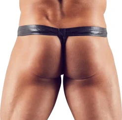 Herren String schwarz