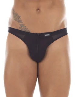Herren String schwarz