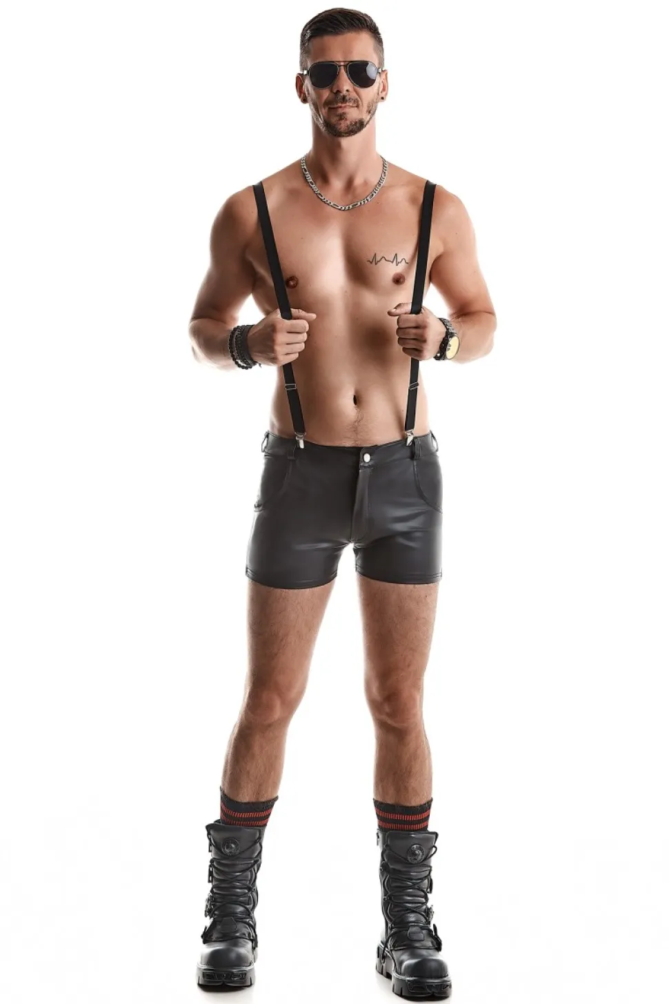 Hosenträger aus elastischen Gummibändern im edlen Stil