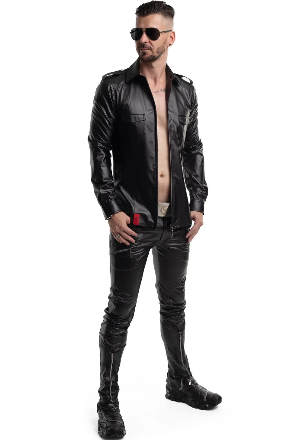 Jacke aus Wetlook Material