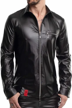 Jacke mit Stehkragen im Wetlook