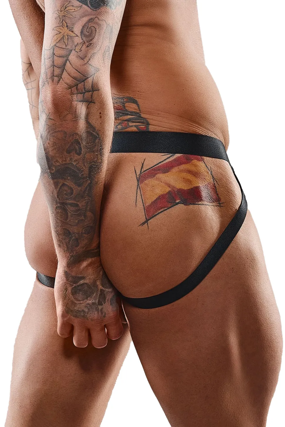 Jock Strap im Zebramuster mit besonderem Lackeinsatz
