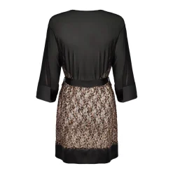 Kimono Leoparden Look Mash Satin Curvy