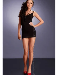 Kleid Lara mit T-String schwarz