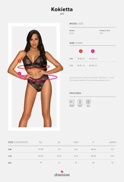 Kokietta Dessous Set schwarz