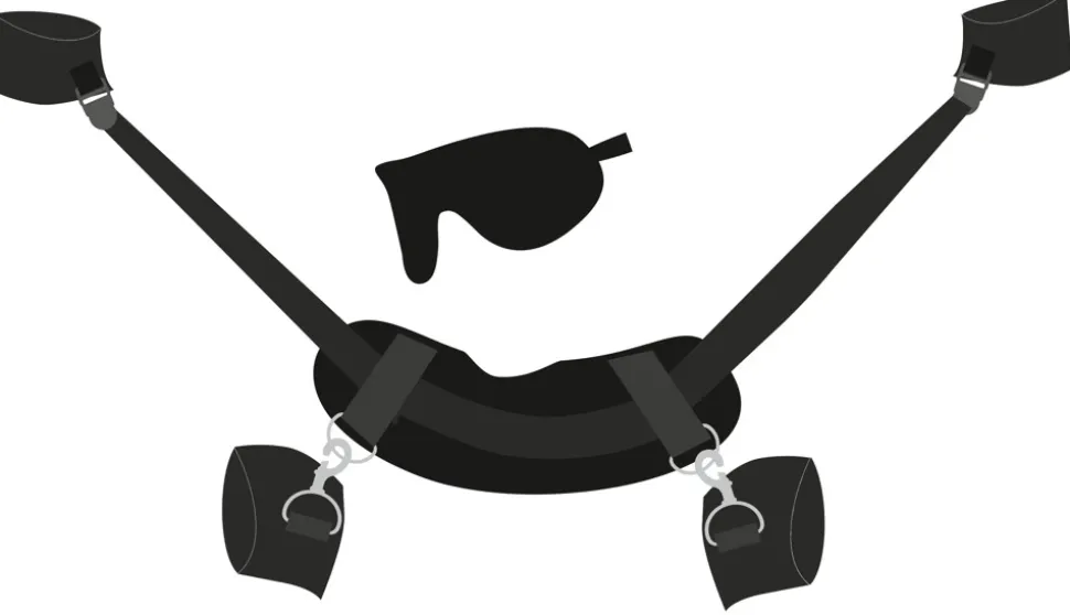 Kombiniertes Hand-Fuß-Nacken Fessel-Set