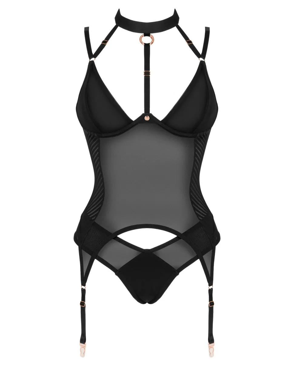 Korsett und Panty Set mit feinen Details