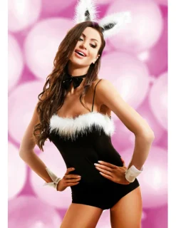 Kostüm Bunny schwarz