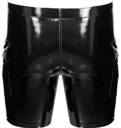 Lack Shorts mit Taschen