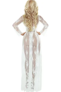 Lange weißes Kleid - So Elegant PR7044 weiß