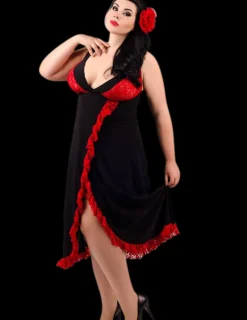 langes Flamenco Negligee ADE2002