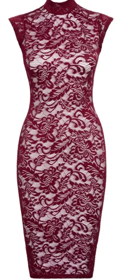 Langes Kleid aus Spitze