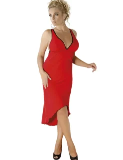 langes Kleid M/1073 rot
