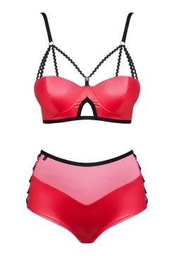 Leatheria 2tlg. Set rot