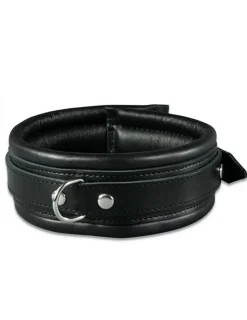 Leder-Halsfessel schwarz