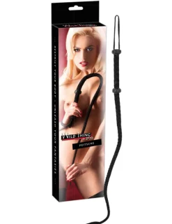 Leder-Peitsche schwarz