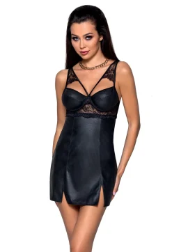 Loona Negligée & String schwarz