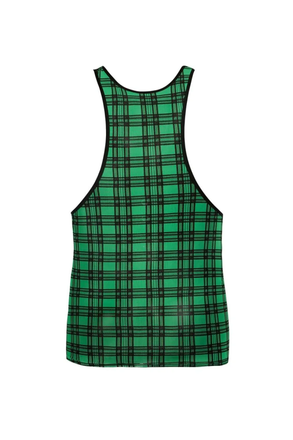 Magic Tank Top in grünem Karo-Muster