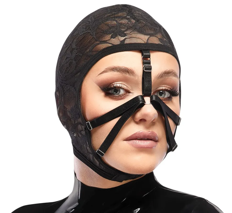 Maske aus dehnbarer Spitze