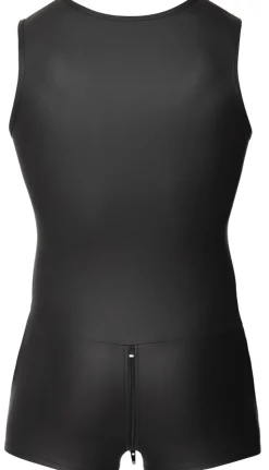 Mattlook Herren-Overall aus dehnbarem Material mit Reißverschluss und Taschen