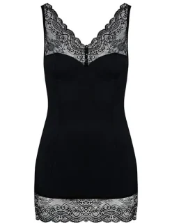 Miamor Chemise & String schwarz