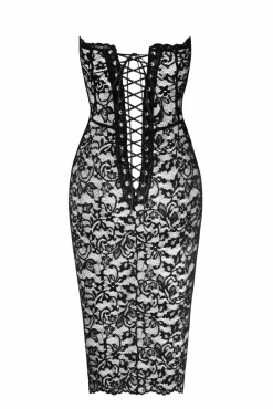 Midi Corsagenkleid aus Spitze