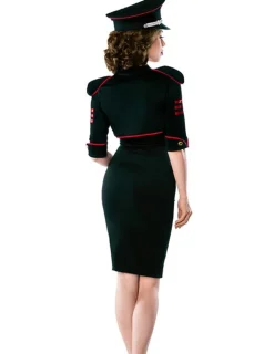 Military-Kleid mit Jacke