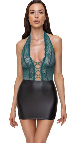 Minikleid mit floraler Spitze