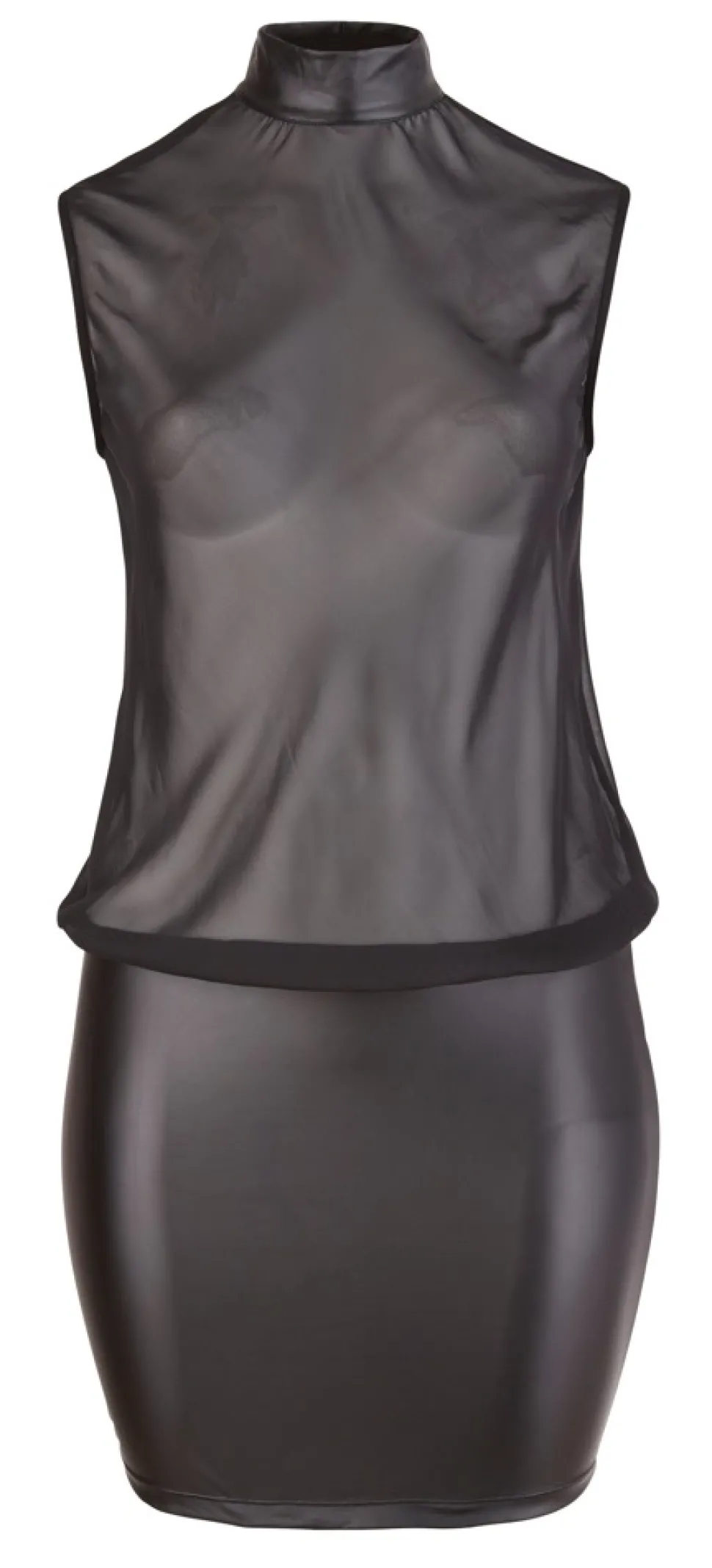 Minikleid ärmelloses Oberteil