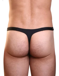 Männer String Open Spirit schwarz